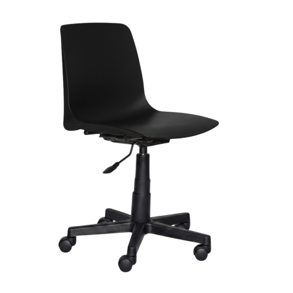 Silla secretarial ergonómica Albar PL-32 en polipropileno con base de nylon de cinco puntas