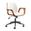 Silla de Oficina Secretarial para Consultorio - ZUO ALI - Varios Colores - Asiento y Respaldo Tapizados en Piel Sintética - 110564 - Zuo - NOGAL BEAT - Silla Secretarial