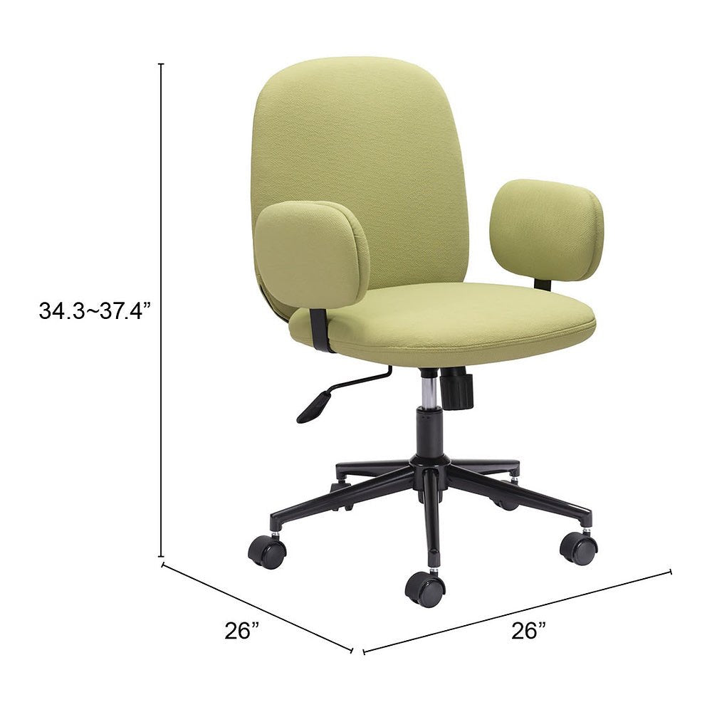 Silla de Oficina Secretarial para Coworking - ZUO LIONEL - Varios Colores - Asiento y Respaldo Tapizados - 109529 - Zuo - NOGAL BEAT - Silla Secretarial