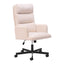 Silla de Oficina Secretarial para Recepción - ZUO SABLE - Varios Colores - Asiento y Respaldo Tapizados en Piel Sintética - 110908 - Zuo - NOGAL BEAT - Silla Secretarial