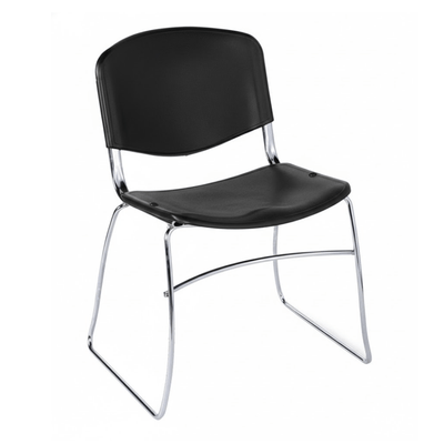 Silla de visita ALBAR A-145 CRL C con asiento y respaldo en polipropileno y estructura tubular cromada