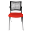 Silla de visita GERSA E-50550 con respaldo en malla negra, asiento tapizado y estructura metálica