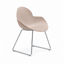 Silla de Oficina Visita - INFINITI COOKIE TRINEO - Varios Colores - Asiento y Respaldo en Polipropileno - Base Metálica Trineo