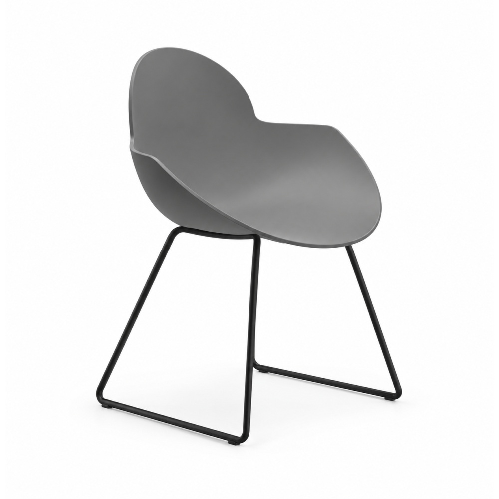 Silla de Oficina Visita - INFINITI COOKIE TRINEO - Varios Colores - Asiento y Respaldo en Polipropileno - Base Metálica Trineo
