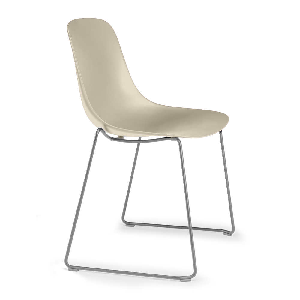 Silla de Oficina Visita - INFINITI PURE LOOP MONO TRINEO - Varios Colores - Asiento y Respaldo en Tecnopolímero - Base Metálica Trineo