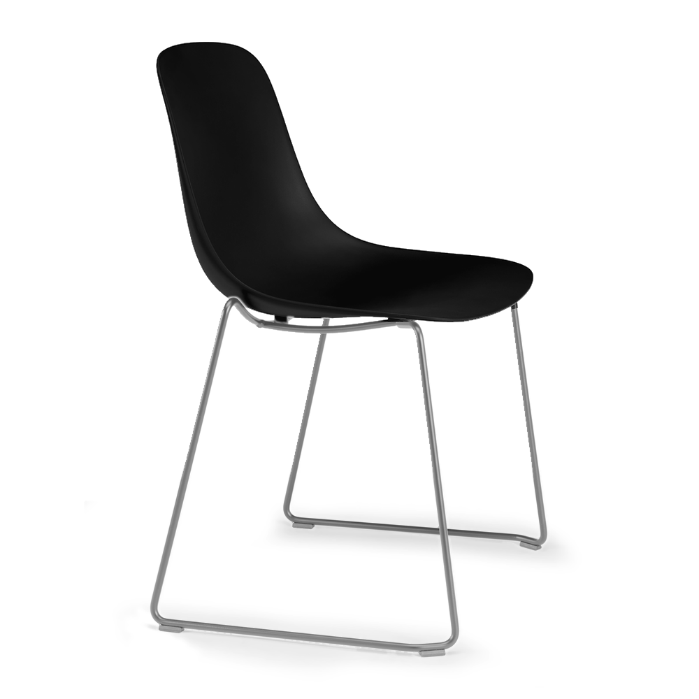 Silla de Oficina Visita - INFINITI PURE LOOP MONO TRINEO - Varios Colores - Asiento y Respaldo en Tecnopolímero - Base Metálica Trineo