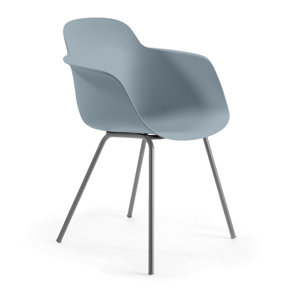 Silla de Oficina Visita - INFINITI SICLA 4 PATAS - Varios Colores - Cuerpo de Polipropileno - Base Metálica 4 Patas