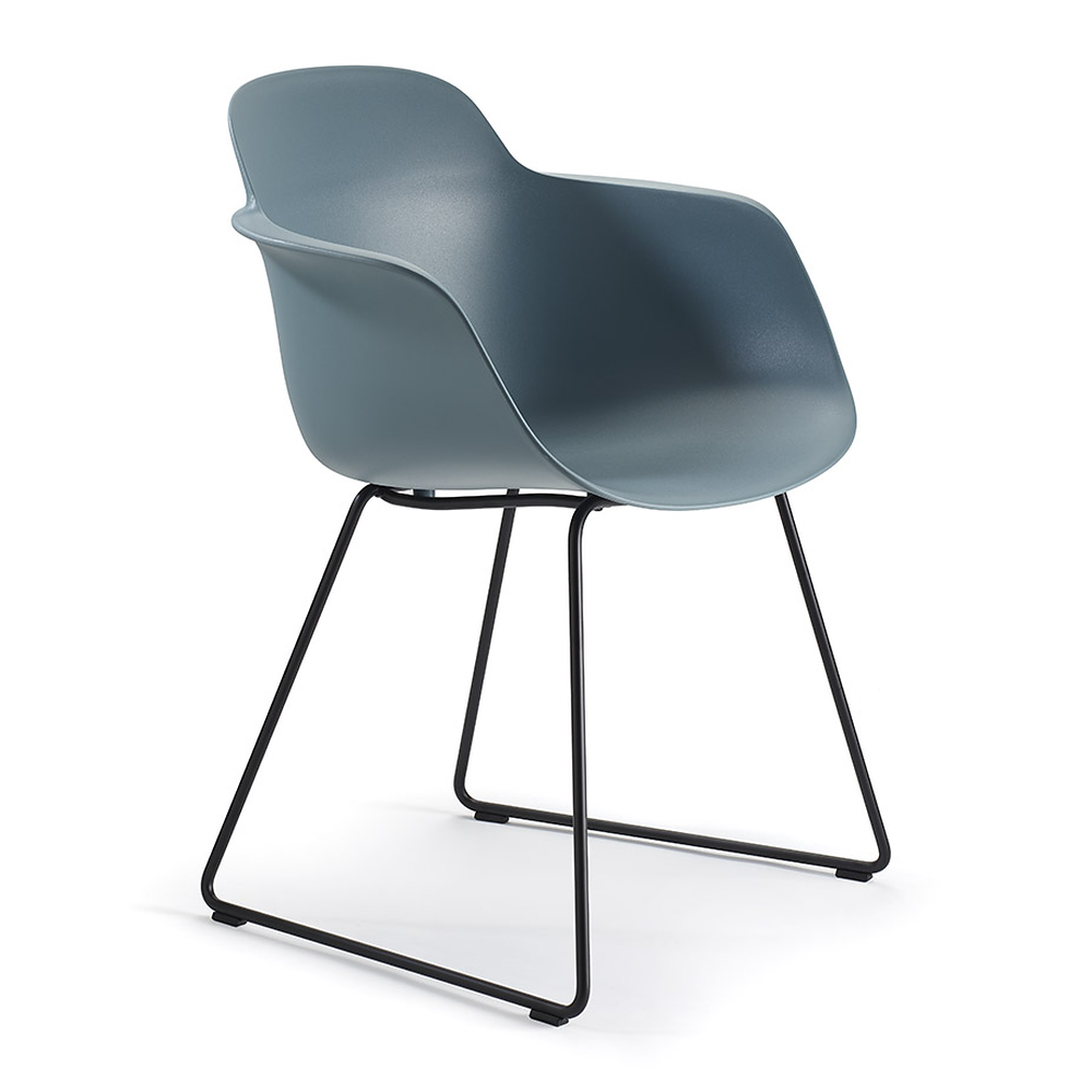 Silla de Oficina Visita - INFINITI SICLA TRINEO - Varios Colores - Cuerpo de Polipropileno - Base Metálica Trineo