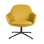 Silla de visita OFFIHO FABRIZIA OHV-128 estilo lounge tapizada con brazos y base estrella de cuatro puntas