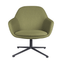 Silla de visita OFFIHO FABRIZIA OHV-128 estilo lounge tapizada con brazos y base estrella de cuatro puntas