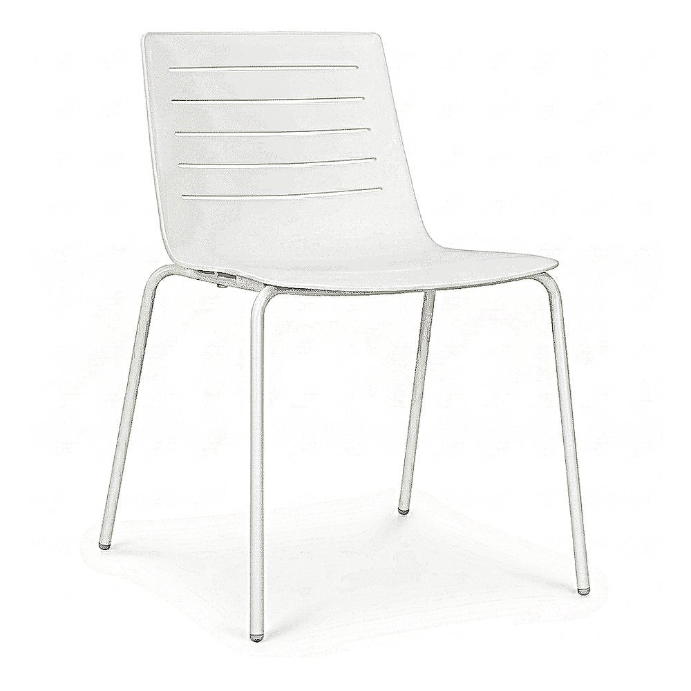 Silla de Oficina Visita - RESOL SKIN 4 PATAS - Varios Colores - Asiento y Respaldo en Polipropileno - 03427 - Resol - NOGAL BEAT - Silla de Visita