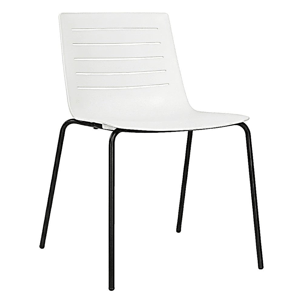 Silla de Oficina Visita - RESOL SKIN 4 PATAS - Varios Colores - Asiento y Respaldo en Polipropileno - 03431 - Resol - NOGAL BEAT - Silla de Visita