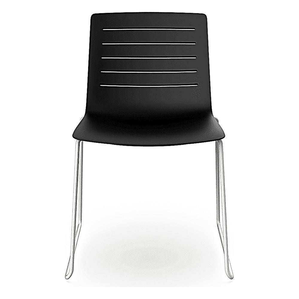 Silla de Oficina Visita - RESOL SKIN PATIN - Varios Colores - Asiento y Respaldo en Polipropileno - 03459 - Resol - NOGAL BEAT - Silla de Visita
