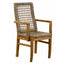 Silla de Terraza para Áreas de Estar - NOGAL BEAT MILANDO - Varios Colores - Madera Teca y Polyrattan con Antebrazo - SILLA MILANDO con antebrazo Banana - CAMCO - NOGAL BEAT - Silla de Terraza