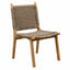 Silla de Terraza para Áreas de Estar - NOGAL BEAT ROXANE - Varios Colores - Madera Teca y Polyrattan Sin Antebrazo - SILLA ROXANE sin antebrazo Banana - CAMCO - NOGAL BEAT - Silla de Terraza