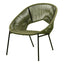 Silla de Terraza para Cafetería - NOGAL BEAT CHIARA - Varios Colores - Hierro y Cuerda - SILLA CHIARA Verde - CAMCO - NOGAL BEAT - Silla de Terraza