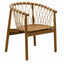 Silla de Terraza para Cafetería - NOGAL BEAT CROSSETTA - Varios Colores - Madera Teca y Cuerda - SILLA CROSSETTA Beige - CAMCO - NOGAL BEAT - Silla de Terraza