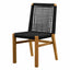 Silla de Terraza para Cafetería - NOGAL BEAT MARISOL - Varios Colores - Madera Teca y Polyrattan - SILLA MARISOL Negro - CAMCO - NOGAL BEAT - Silla de Terraza
