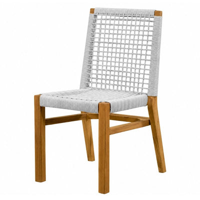 Silla de Terraza para Cafetería - NOGAL BEAT MARISOL - Varios Colores - Madera Teca y Polyrattan - SILLA MARISOL Blanco - CAMCO - NOGAL BEAT - Silla de Terraza