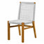 Silla de Terraza para Cafetería - NOGAL BEAT MARISOL - Varios Colores - Madera Teca y Polyrattan - SILLA MARISOL Blanco - CAMCO - NOGAL BEAT - Silla de Terraza