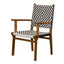 Silla de Terraza para Hotel - NOGAL BEAT MATÍAS - Varios Colores - Madera Teca y Polyrattan - SILLA MATÍAS Negro/Blanco - CAMCO - NOGAL BEAT - Silla de Terraza
