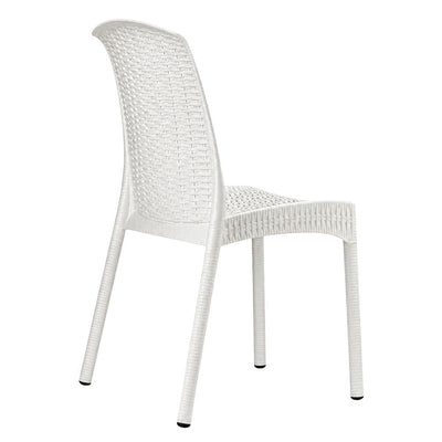 Silla Diseño Tejido - LABENZE OLIMPIA 155-08550 - Blanco - Estructura Aluminio Cubierta - 155-08550 - Labenze - NOGAL BEAT - Silla Comercial Interior
