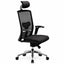 Silla Ejecutiva de Oficina Directiva - GEBESA GANT - Negro - Respaldo en Malla y Asiento Tapizado en Tela - GDN600TZ00 - GEBESA - NOGAL BEAT - Silla Ejecutiva