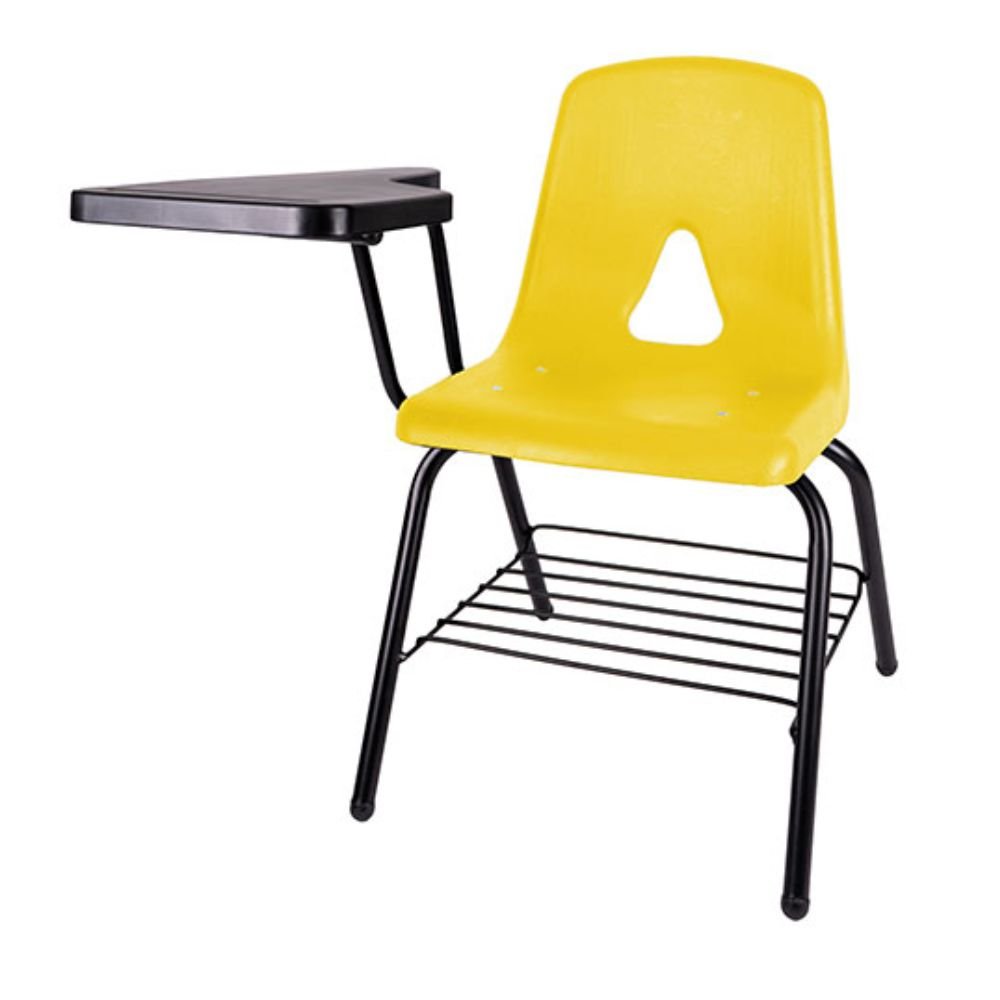 Silla escolar OFFIHO APRENDISTA OHP-2502 con paleta lateral, parrilla portalibros y asiento en polipropileno