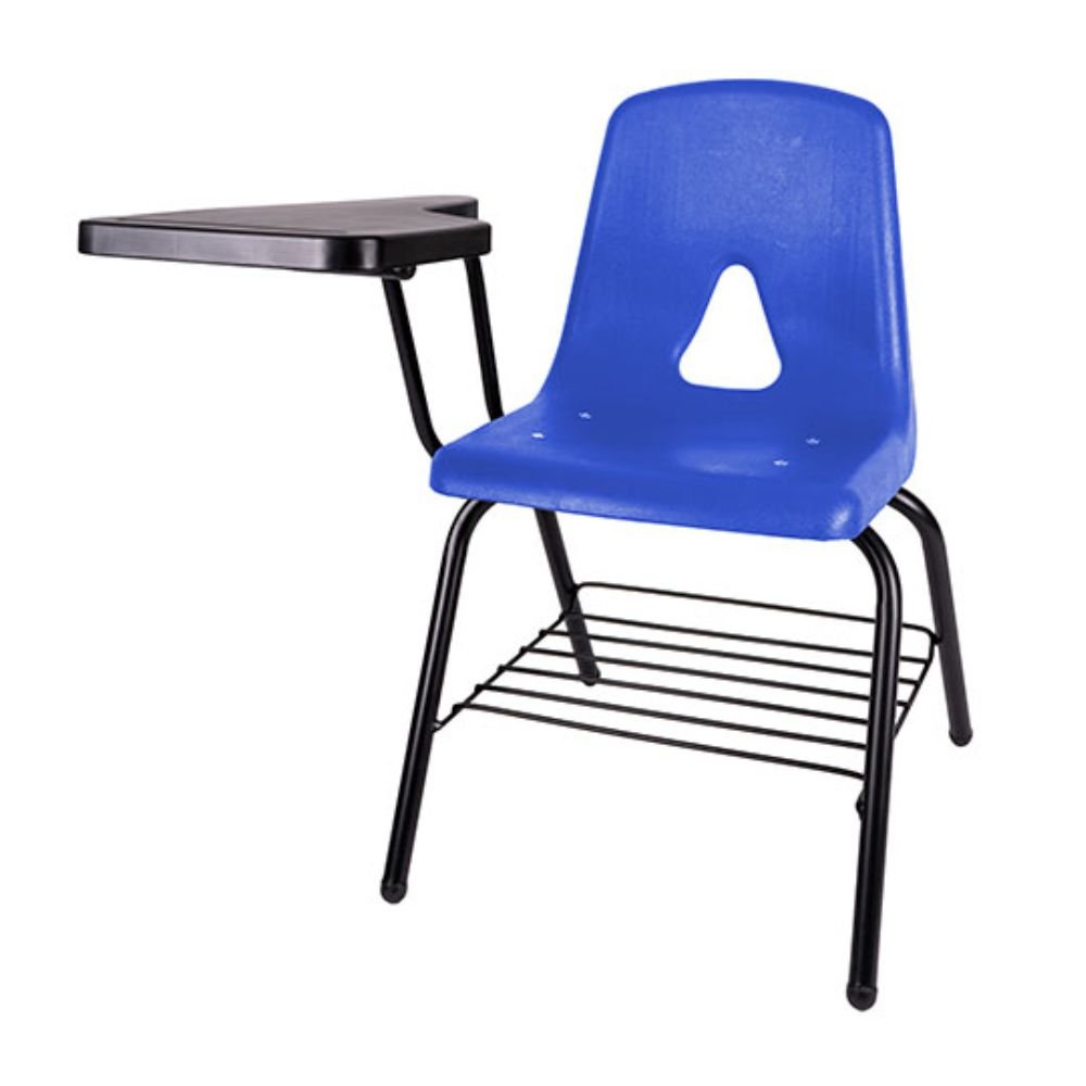 Silla escolar OFFIHO APRENDISTA OHP-2502 con paleta lateral, parrilla portalibros y asiento en polipropileno
