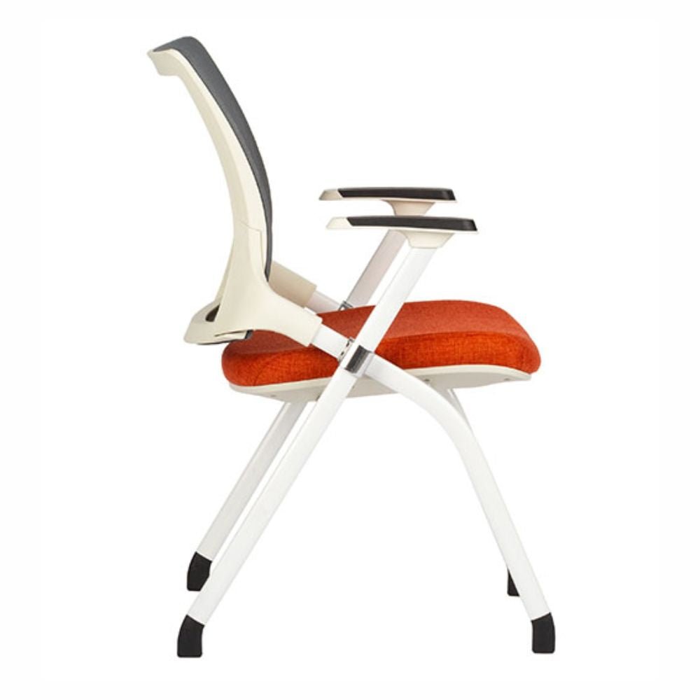 Silla escolar plegable TECHNO FLEX tapizada con paleta giratoria removible y portavasos