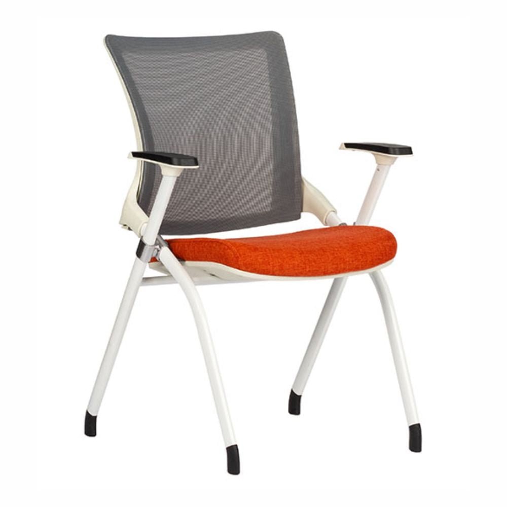 Silla escolar plegable TECHNO FLEX tapizada con paleta giratoria removible y portavasos