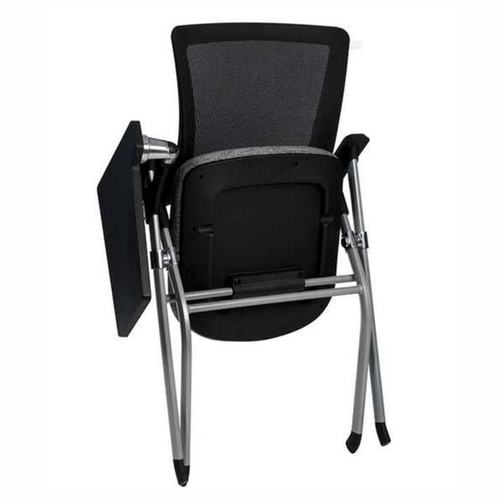 Silla escolar plegable TECHNO FLEX tapizada con paleta giratoria removible y portavasos