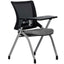 Silla escolar plegable TECHNO FLEX tapizada con paleta giratoria removible y portavasos
