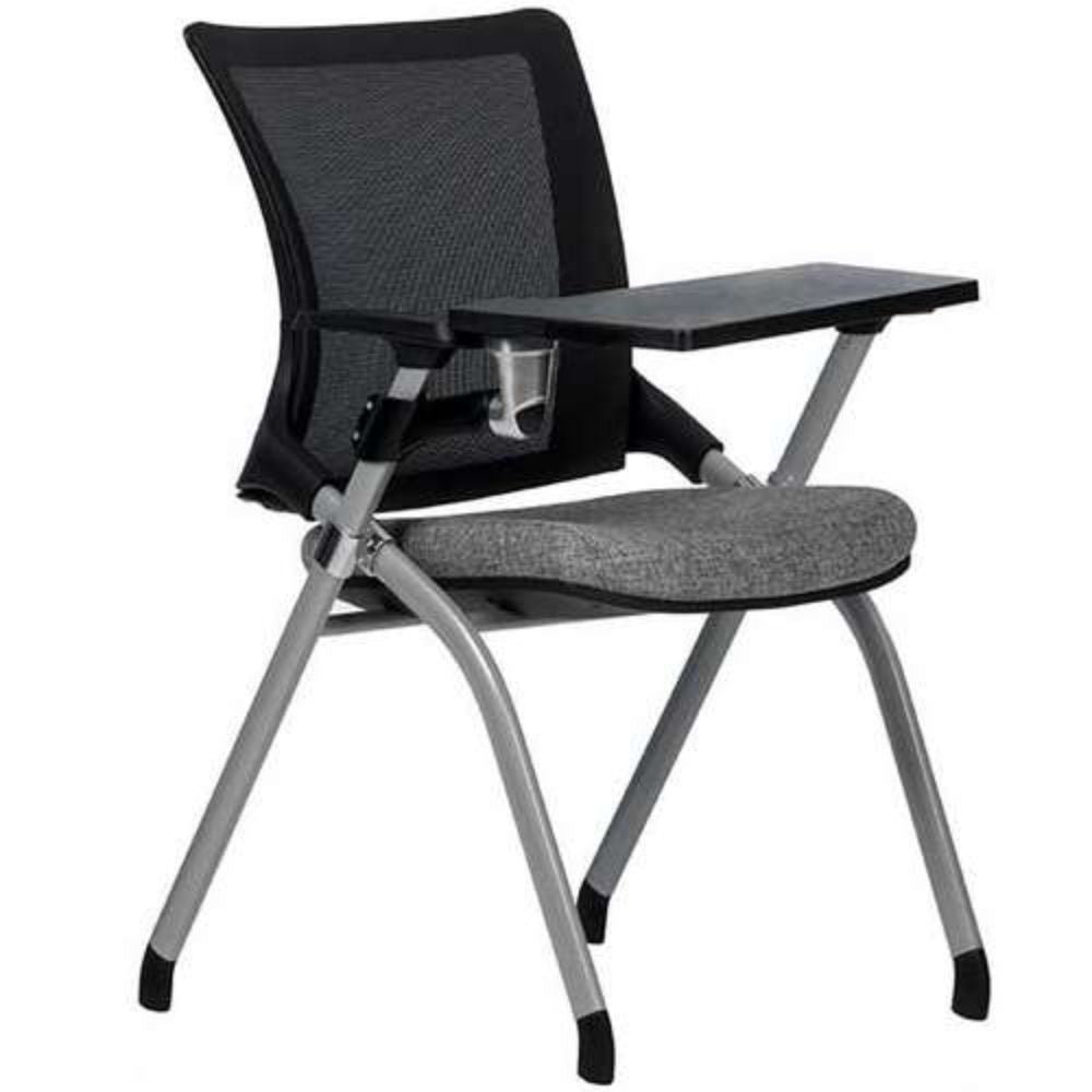Silla escolar plegable TECHNO FLEX tapizada con paleta giratoria removible y portavasos