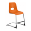 Silla escolar ALBAR ST-01 SC con base trineo color aluminio y asiento y respaldo en una pieza de polipropileno