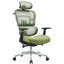 Silla ejecutiva GERSA ZOE A CROMADA con respaldo en malla, base cromada y brazos 3D ajustables.