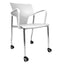 SILLA INFINITI AKTIVA BRAZOS CON RODAJAS | Silla Aktiva Brazos Rodajas para Sala Juntas Conferencias | Polipropileno | Interior - 102-0600B-BCO - Infiniti - NOGAL BEAT - Sillas