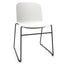 SILLA INFINITI RELIEF | Silla Ocasional | Base 4 Patas Estrella | Varios Colores | Asiento Monocarcasa Polipropileno | Interior - 110 - 6200S - BCO - Infiniti - NOGAL BEAT - 