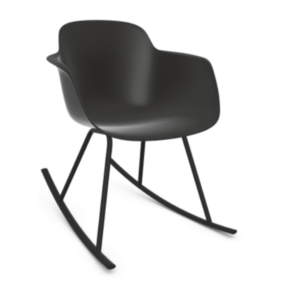 SILLA INFINITI SICLA | Silla Ocasional Residencial | Base Mecedora | Varios Colores | Asiento Mococarcasa | Interior - 110-6321W-NGO - Infiniti - NOGAL BEAT -