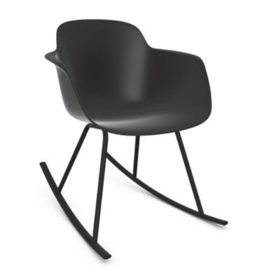 SILLA INFINITI SICLA | Silla Ocasional Residencial | Base Mecedora | Varios Colores | Asiento Mococarcasa | Interior - 110-6321W-NGO - Infiniti - NOGAL BEAT -