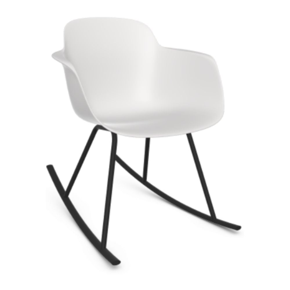 SILLA INFINITI SICLA | Silla Ocasional Residencial | Base Mecedora | Varios Colores | Asiento Mococarcasa | Interior - 110-6321W-BCO - Infiniti - NOGAL BEAT -