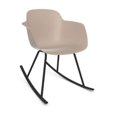 SILLA INFINITI SICLA | Silla Ocasional Residencial | Base Mecedora | Varios Colores | Asiento Mococarcasa | Interior - 110-6321W-NGO - Infiniti - NOGAL BEAT -
