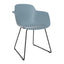 SILLA INFINITI SICLA | Silla Ocasional Residencial | Base Trineo | Varios Colores | Asiento Mococarcasa | Interior - 110-6321S-AZL - Infiniti - NOGAL BEAT -