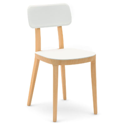 SILLA INFINITI Silla Porta Venezia Estructura Madera Maciza Respaldo Asiento Polipropileno Base 4 Puntas - 110-13600-BCO - Infiniti - NOGAL BEAT - Sillas