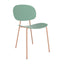 SILLA INFINITI TONDINA POP | Silla Ocasional para Sala de Estar | Base 4 Puntas | Varios Colores | Asiento y Respaldo Polipropileno | Interior - 110 - 3780A - VD - Infiniti - NOGAL BEAT - 