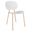 SILLA INFINITI TONDINA POP | Silla Ocasional para Sala de Estar | Base 4 Puntas | Varios Colores | Asiento y Respaldo Polipropileno | Interior - 110 - 3780A - BC - Infiniti - NOGAL BEAT - 