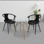 Silla comercial Kingstrong Catanzaro de polipropileno con asiento orgánico y base de cuatro patas