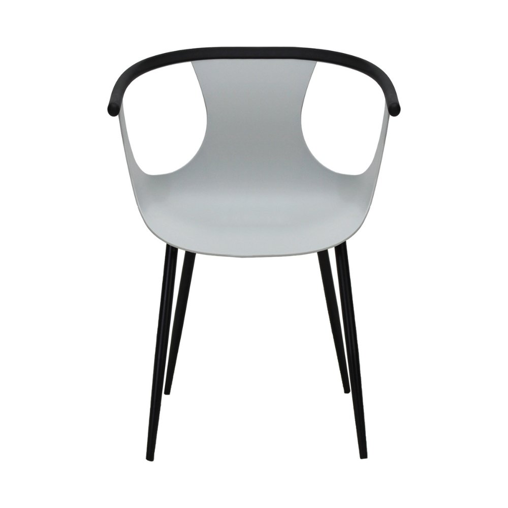 Silla comercial Kingstrong Catanzaro de polipropileno con asiento orgánico y base de cuatro patas
