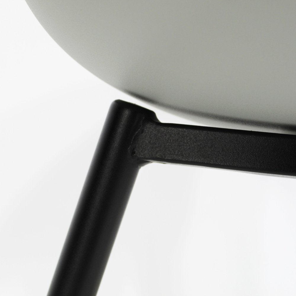 Silla comercial Kingstrong Catanzaro de polipropileno con asiento orgánico y base de cuatro patas