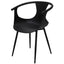 Silla comercial Kingstrong Catanzaro de polipropileno con asiento orgánico y base de cuatro patas
